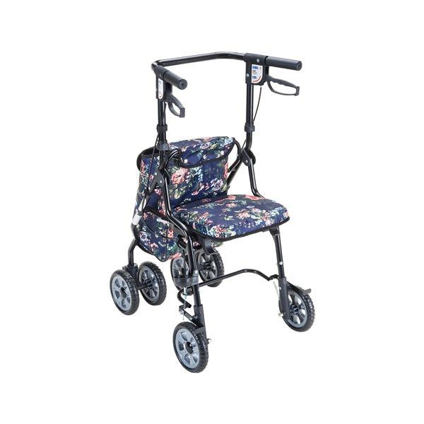 マキテック シルバーカー U字型ハンドル オアシス （ローズ花柄 HM