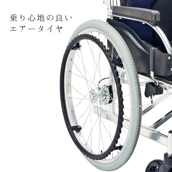 マキテック 車椅子 自走式 背折れ 折りたたみ 車いす カラーズ COLORS