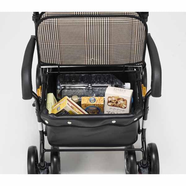 新品●マキテック● シルバーカー ボックスタイプ ショッピングカー 大容量収納 マキテック シルバーカー ボックスタイプ ワイドブル NOB-42DB 紺