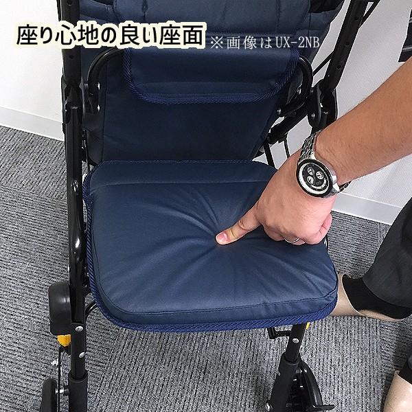 マキテック シルバーカー U字型 ハンドル アンティ 黒チェック UX-2KC