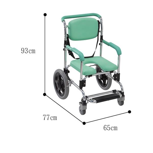 マキテック 浴用キャリー 低床 入浴用車椅子 シャワーチェア 肘掛け