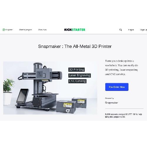 3Dプリンター SNAPMAKER 3-IN-1 3D PRINTER V1.0 : 創造空間ナノラボ