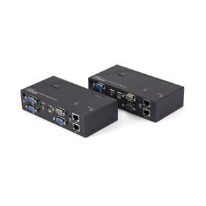 KVMエクステンダー/最大200m延長/2画面/VGA/1920x1200/Cat5 取り寄せ商品_1
