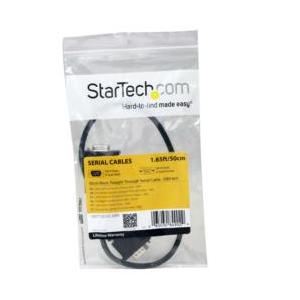 StarTech.com シリアルケーブル/RS232Cストレート延長/50cm/オス・メス/BK 目安在庫=○|nanos|04