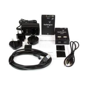 USBエクステンダー/40m/Cat6/Cat5 LANケーブル使用/4PUSB 2.0ハブ 取り寄せ商品_3