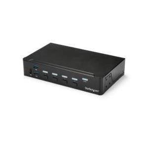 KVMスイッチ/4ポート/1画面/VGA/1920x1200/USB 3.0ハブ/AUX 目安在庫=△