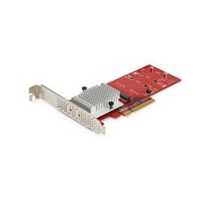 ＳｔａｒＴｅｃｈ．ｃｏｍ M.2増設カード/PCI Express x8 - 2x M.2/NVMe & AHCI SSD対応 目安在庫=△｜nanos