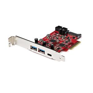 USB増設カード/PCIe 3.0 - 2x USB-A+1x USB-C+IDC/5-10Gbps 目安在庫=△