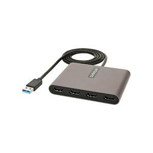 ディスプレイアダプター/USB-A - 4x HDMI/USB 3.0/Winのみ対応 目安在庫=○