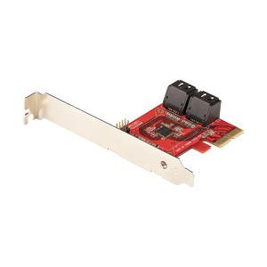 PCI Expressカード/x2/4x SATA 3.0/6Gbps/RAID無/ロープロ対応 目安在庫=△