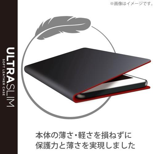 エレコム らくらくスマホ F-52B ケース カバー レザー 手帳 フラップ マグネット 薄 メーカー在庫品｜nanos｜02