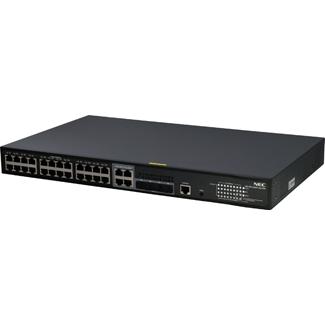 新品!QX-S4124GT-4G-PW L2インテリジェントPoE+スイッチ NEC QX-S4124GT-4G-PW 1Gx24p SFPx4p レイヤ2インテリジェントPoE+