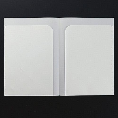 LIMEXダブルホルダー A4(見開きA3) 乳白 1パック(10枚) 取り寄せ商品