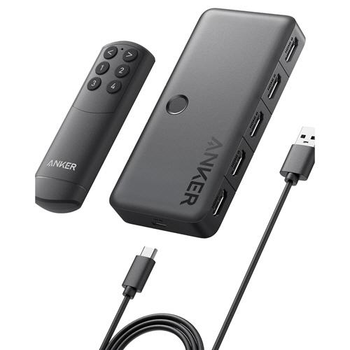 HDMI切替器 ANKER HDMI Switch(4-in-1) グレー 1個 取り寄せ商品