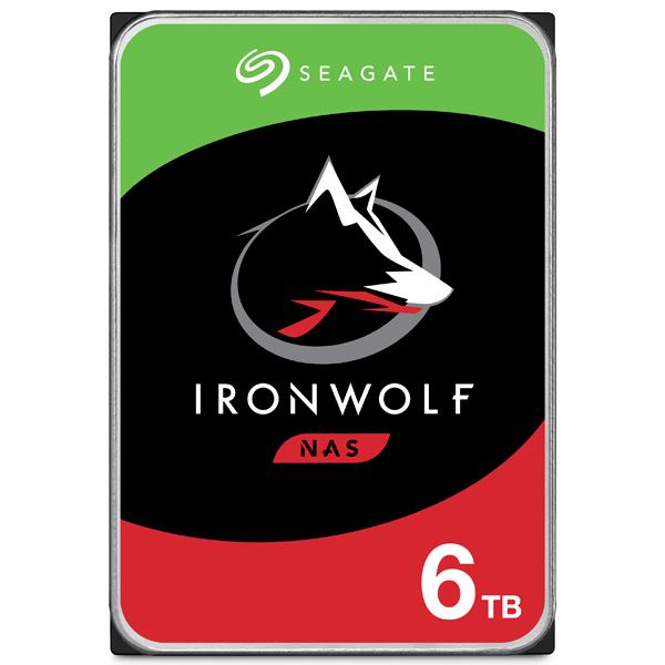 Ｓｅａｇａｔｅ IronWolf 3.5 6TB HDD（CMR）メーカー3年保証 256MB 54 目安在庫=△ 外付けハードディスク、ドライブ 