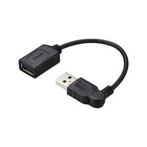 バッファロー BU2AASW01BK USB2.0延長ケーブル A-A スイング 0.1m ブラック 取り寄せ商品｜nanos