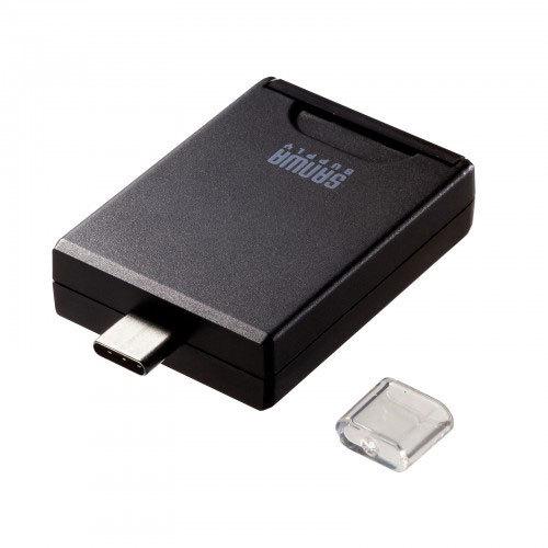 サンワサプライ ADR-3TCSD4BK UHS-II対応SDカードリーダー(USB Type-Cコネクタ) メーカー在庫品｜nanos