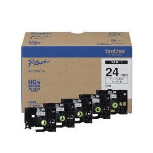 BROTHER ブラザー ブラザー工業 HGeテープ ラミネートテープ(透明⁄黒字