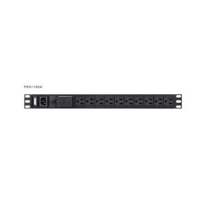 ラック用電源タップ(1U/100V/15A/NEMA 18ポート/サージ保護回路) 取り寄せ商品