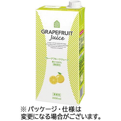 三井農林 WN グレープフルーツジュース 1L 紙パック(口栓付) 1ケース(6