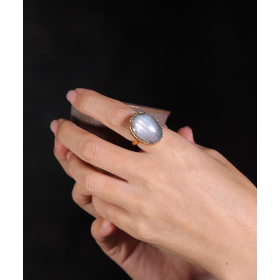 天然石 リング 指輪 レディース 22金 22K アンティーク ゴールド