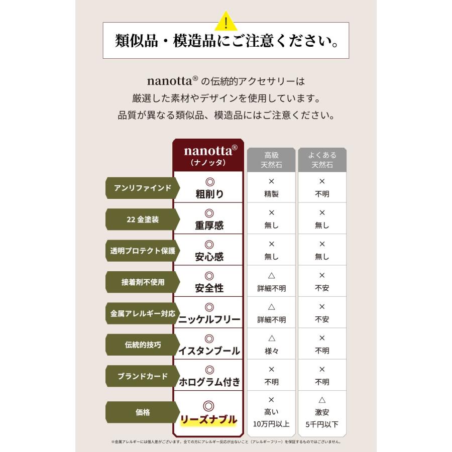 天然石 リング 指輪 レディース 22金 22K アンティーク ゴールド 天然石リング チェーンリング ルチルクォーツ  nanotta ARN007｜nanotta｜11