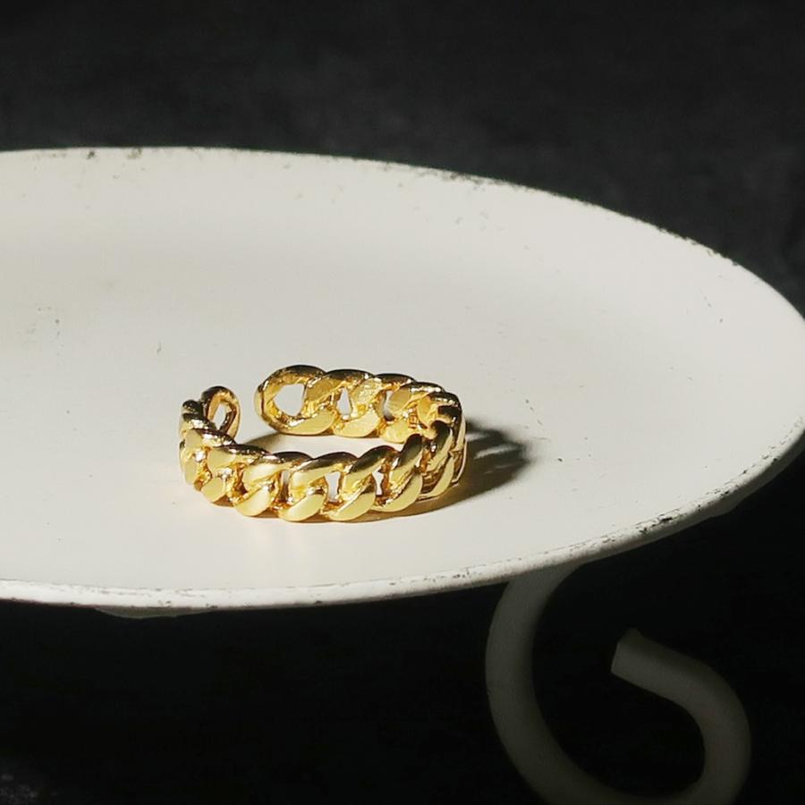 リング 指輪 レディース 22金 22K アンティーク ゴールド フリーサイズ