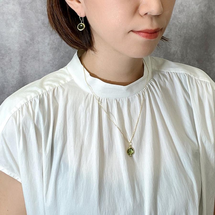 ネックレス レディース 18金 18K スターリングシルバー925 ペンダント うるうる アメジスト ガーネット シトリ nanotta ASN001の画像
