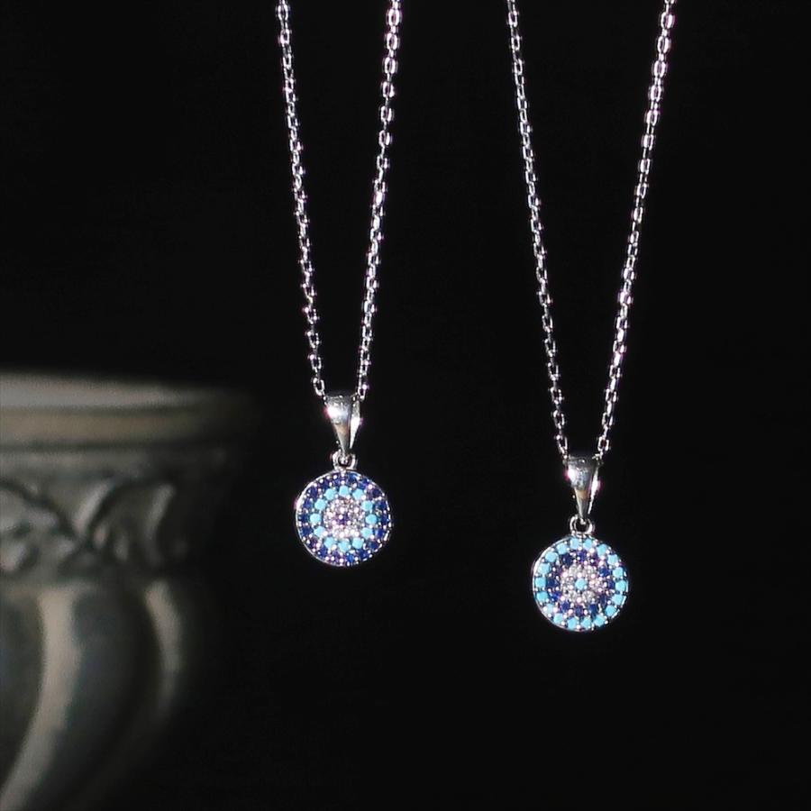 MAYOKE ネックレス レディース シルバー925 ペンダント アンティーク ナザールボンジュウ アミュレット リバー nanotta NNC004 の商品画像