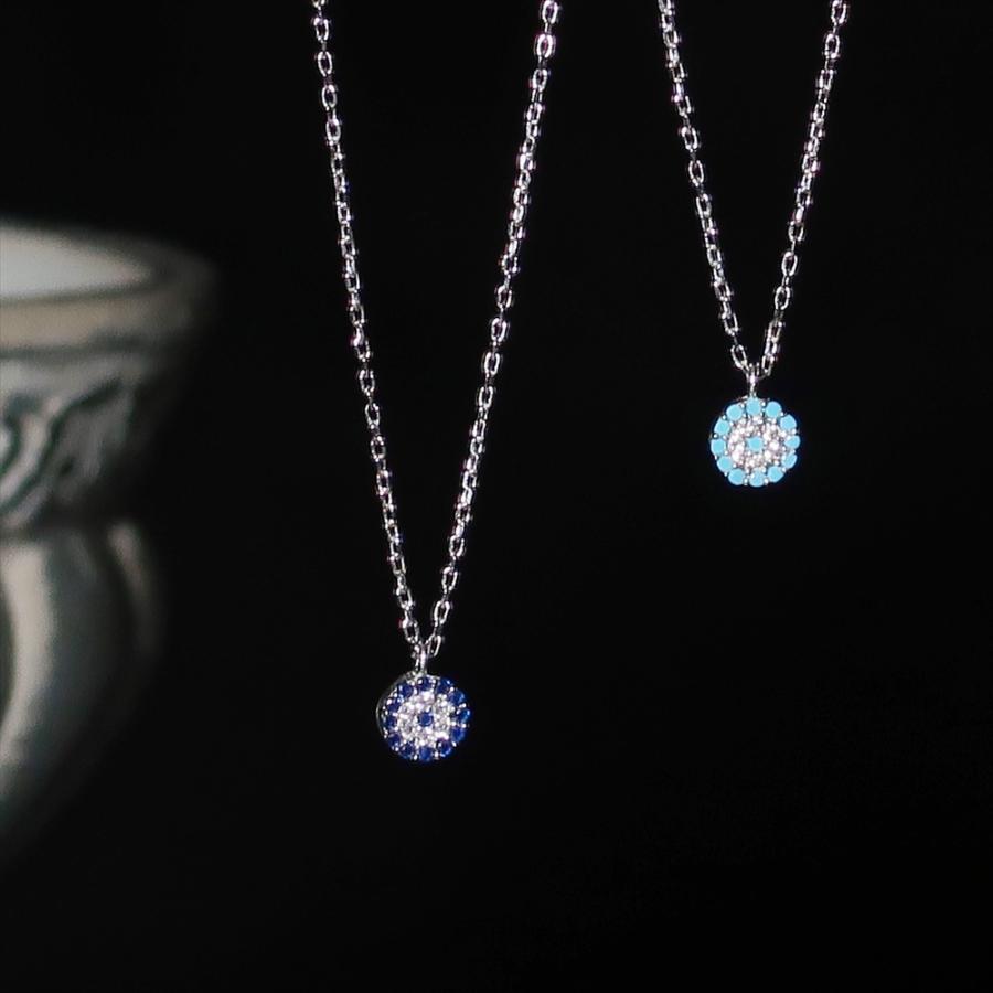 MAYOKE ネックレス レディース シルバー925 ペンダント アンティーク ナザールボンジュウ アミュレット 花 お nanotta NNC005 の商品画像