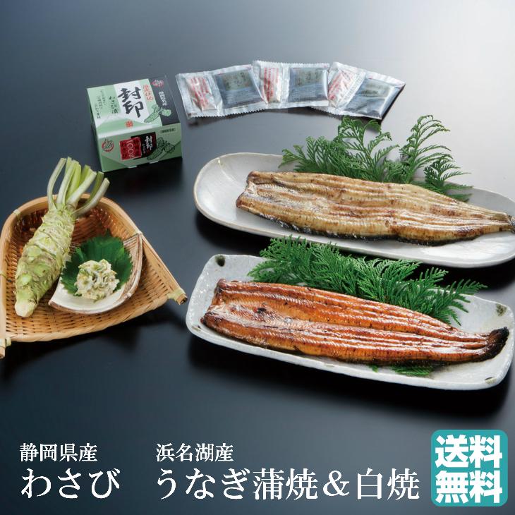 スーパーセール超特価 わさび漬け 根わさび 浜名湖産うなぎ蒲焼き 白焼きセット 送料無料 セット 父の日 お中元 土用の丑の日 ギフト うなぎ 鰻 お 取り寄せ おうち グルメ プレゼント 激安品 Superavila Com