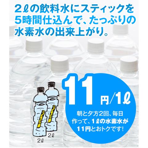 日曜特価25％OFF】水素水生成スティック プラズマプラクシス2本入 還元