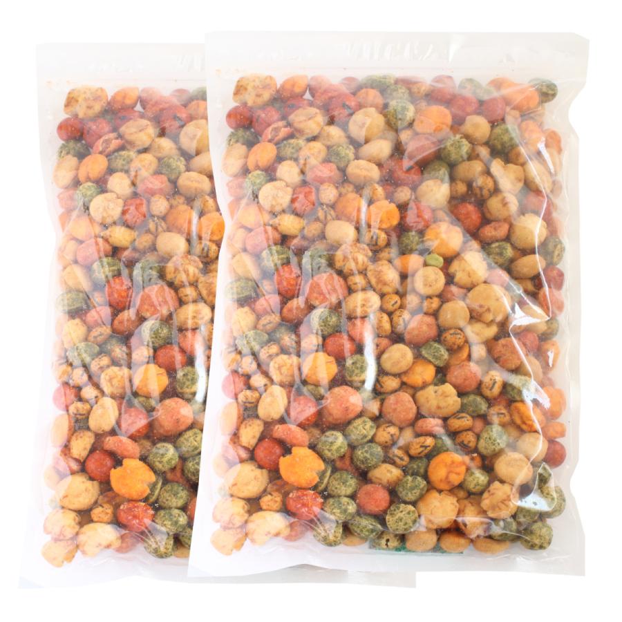 豆菓子ミックス1kg×2袋 業務用大袋 南風堂 人気豆菓子7種ミックス いか