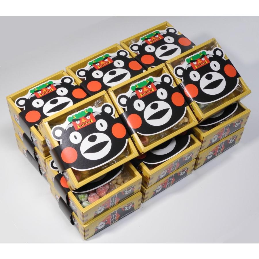 くまモン桝入り節分豆60g×18 南風堂 ケース販売 大豆と三色豆のセット