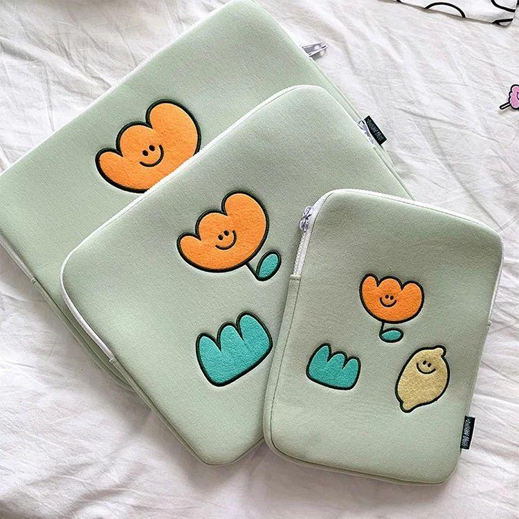 Ipadケース タブレットケース 韓国 パソコンケース Pcバッグ タブレットバッグ かわいい おしゃれ オフィス リモート マルチポーチ ガジェットポーチ 保護ケー 注目のブランド