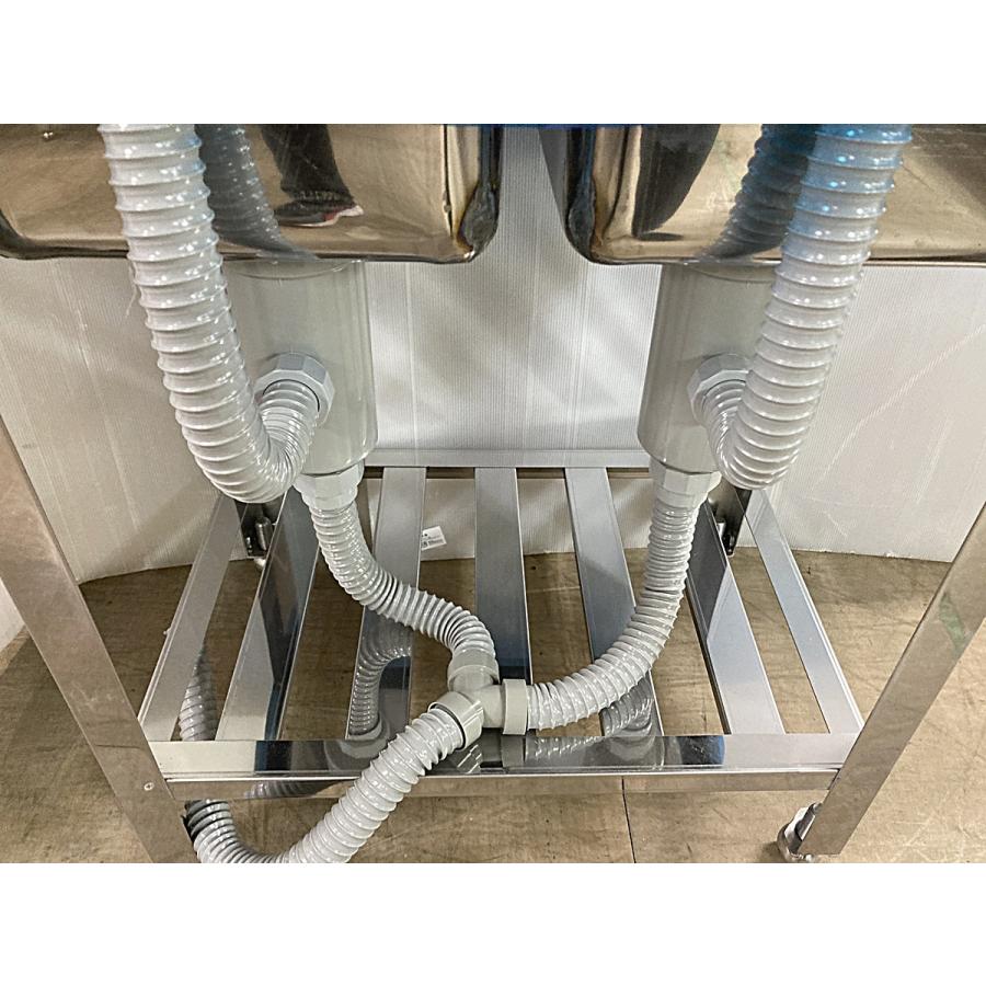 新品】◇2槽シンク W600xD450xH800 業務用 ステンレス製 新品 新品】◇2槽シンク W600xD450xH800 業務用 ステンレス製 新品