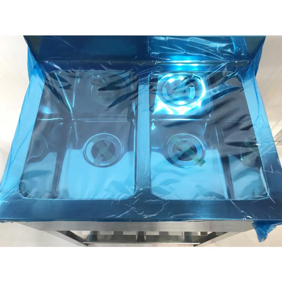 新品】◇2槽シンク W600xD450xH800+90 バックガード有 業務用 新品】◇2槽シンク W600xD450xH800+90 バックガード有 業務用