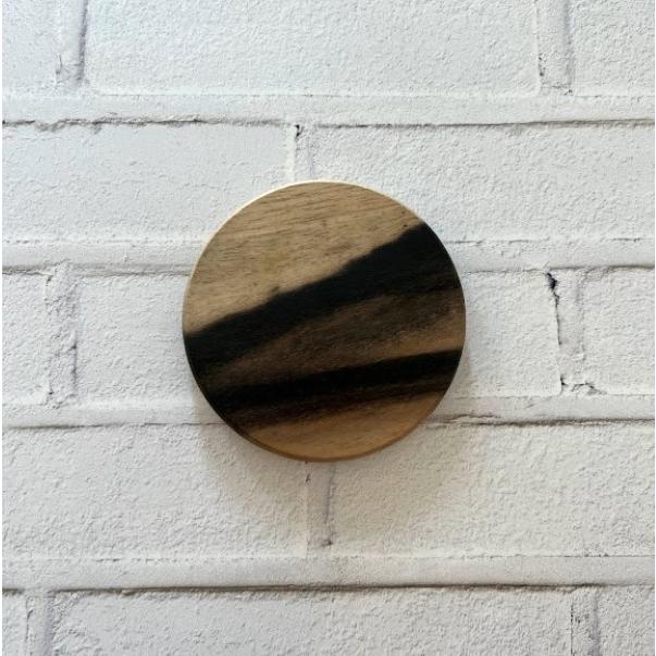 Nantucket ナンタケットバスケット ベース 6inchラウンド 黒柿