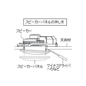 アッテネーター付き天井スピーカー NPS−611B 取付穴150Φ