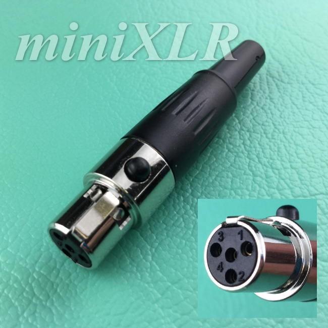 ミニキャノンコネクター4P(4pin メス) miniXLR ミニキャノンコネクター4P(4pin メス) miniXLR