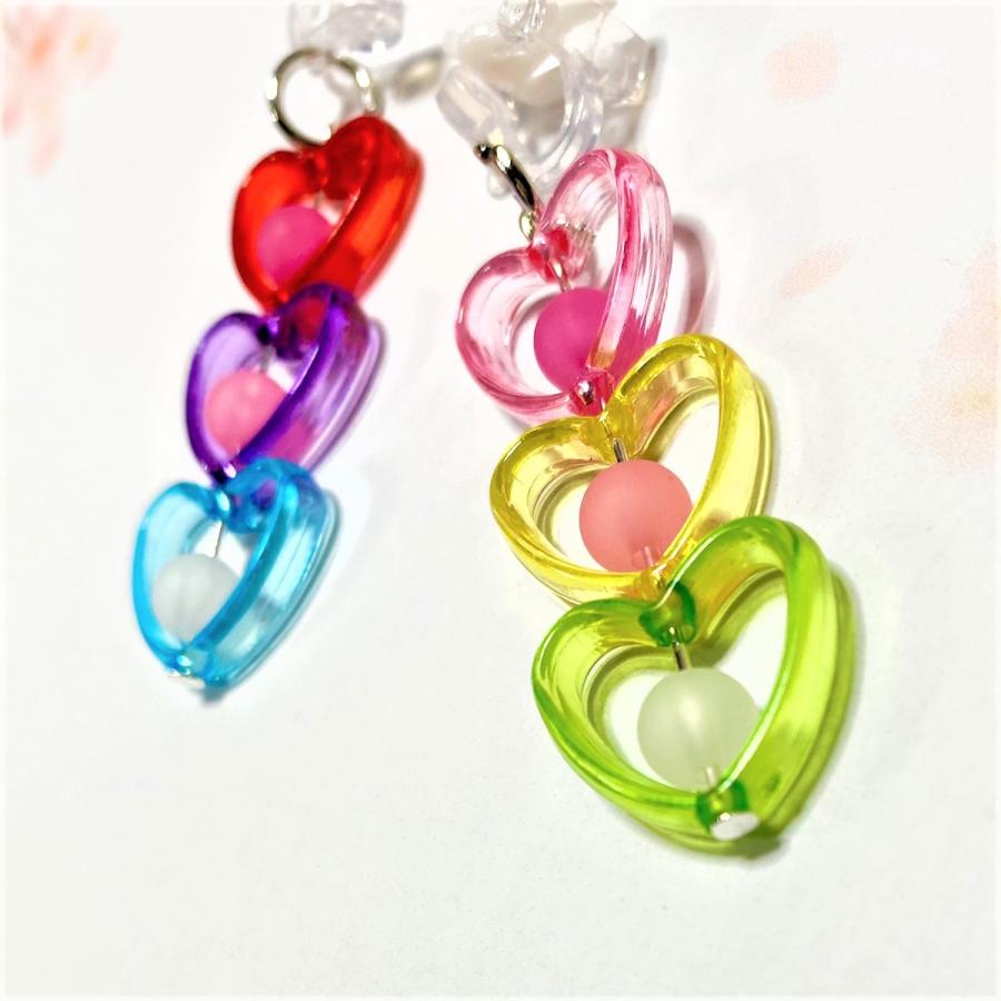 キッズイヤリング 確認 キッズイヤリング キッズアクセサリー 子供用イヤリング プラスチック