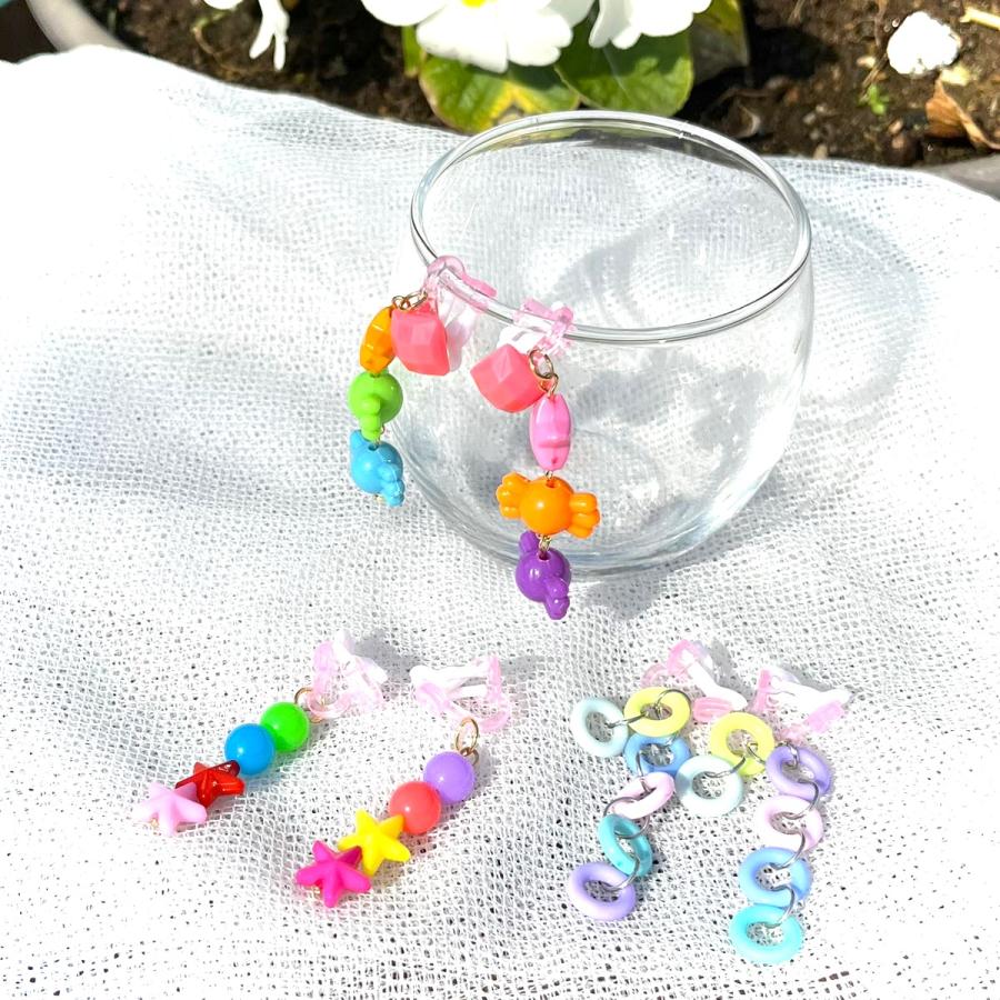 キッズイヤリング パステルカラー キッズアクセサリー 子供用