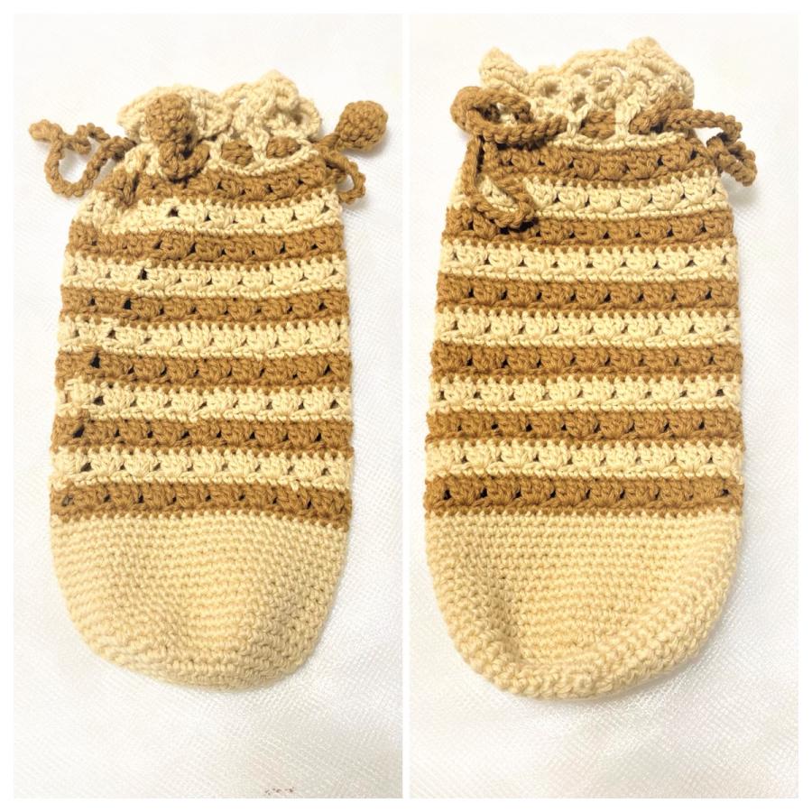 ニットのペットボトルカバー 500ml程度用 ペットボトルケース