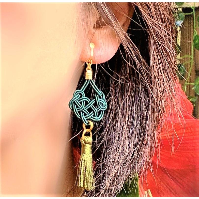 ☆❤️ ピアス　水引　イヤリング　和装　　タッセル　着物 ☆❤️ ピアス 水引 イヤリング 和装 パール 洋装 タッセル 着物