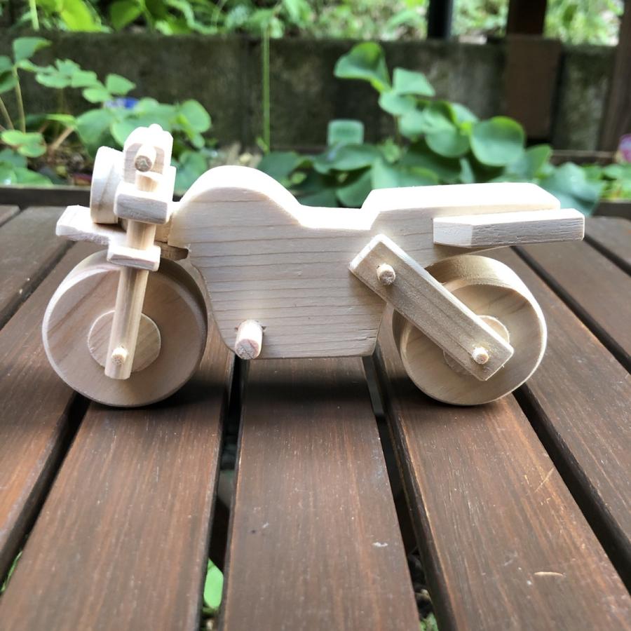 木製オートバイ インテリア バイク オブジェ おもちゃ 手作り