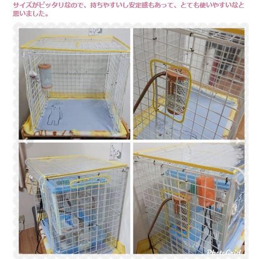 鳥かご インコ 保温 ヒーター手作り（防寒・飛び散り防止カバー）透明カバー ケージカバー｜naotan-pet-goods｜09