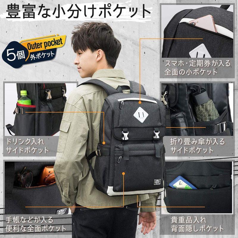 まとめ買い 通勤 通学 大学生 高校生 大容量 防水 リュックサック メンズ リュック Nani 通学リュック Mta ダークグレー910 フラップ ビジネスリュック Www Collectiviteslocales Fr