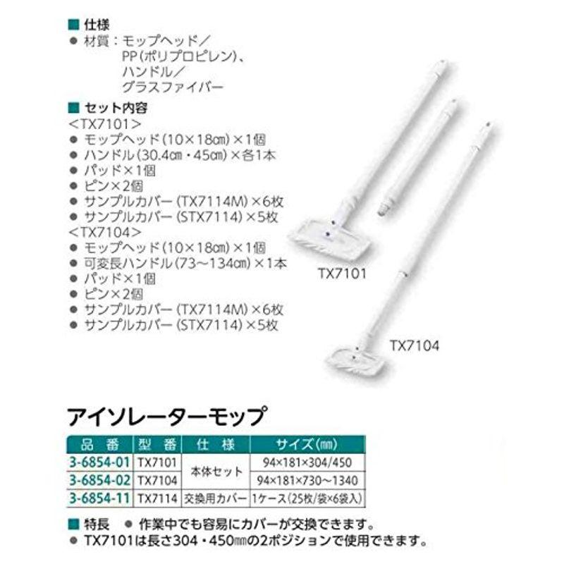 TexWipe　アイソレーターモップ　交換用カバー　TX7114