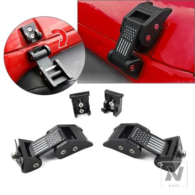 並行輸入品】1ペア カーエンジンフードラッチ ロックキャッチバックル 