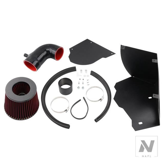 【並行輸入品】2015年以降アウディ A4 A5 B9 B9.5 2.0T 40 TFSIハイフローアルミパイプ用フィルターヒートシールド付きコールドエアインテークキットの画像